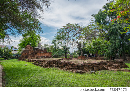 Wat SAO KHIAN. THAILAND-MAY 3,2021:Chiang Saen City Temple.SAO KHIAN Temple of CHIANGSAEN  in CHIANGRAI at THAILAND. 78847473