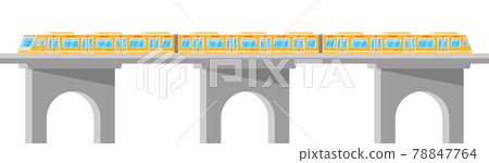 Skytrain Isolated on White. 78847764