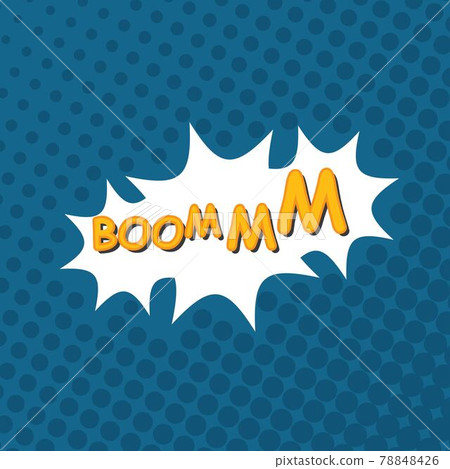 Boom Letter comic style 78848426