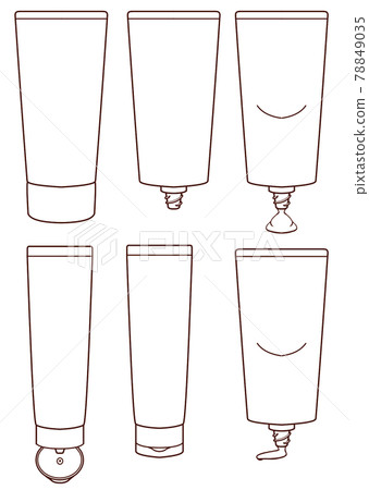 兩種類型的管式容器白色的插圖 78849035