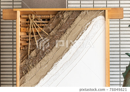 Cross example of how the Japanese made layered walls. 78849821