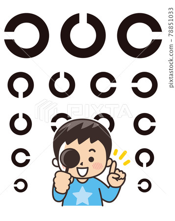 測量視力的男孩 78851033