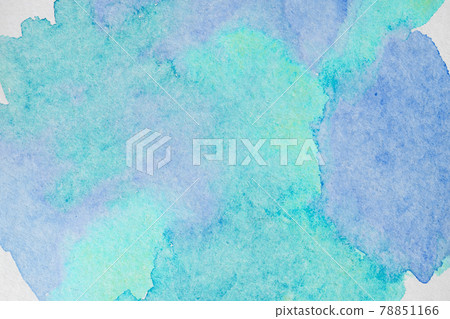 horizontal green blue watercolor background. High resolution image texture with copy space horizontal green blue watercolor background. High resolution image texture with copy space 78851166
