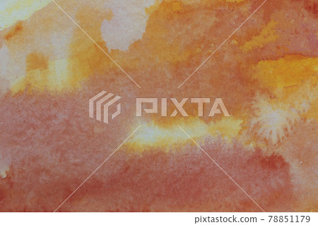 Hand painted abstract orange blur background, red watercolor textured paper Hand painted abstract orange blur background, red watercolor textured paper 78851179