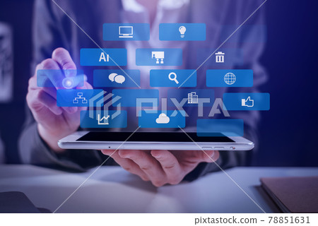 Businesswoman modern technology Close up typing on tablet work from home using tablet computer graphics icon small business owner freelance innovative skill independent planning thinking ideas. Businesswoman modern technology Close up typing on tablet work from home using tablet computer graphics icon small business owner freelance innovative skill independent planning thinking ideas. 78851631