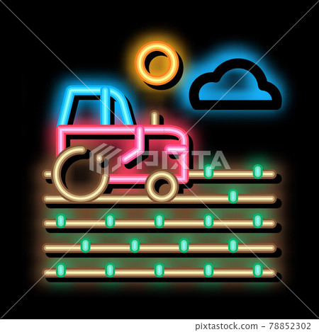 haystack in village neon glow icon illustration haystack in village neon glow icon illustration 78852302