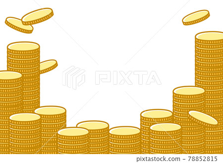 Pile of coins Money dancing coins Illustration background 78852815