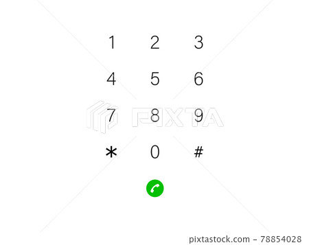 Interface keypad, numbers icon. Vector... - Stock Illustration ...