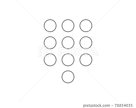 Interface keypad, numbers icon. Vector illustration, flat design. 78854035