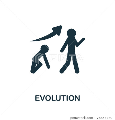 Evolution icon. Monochrome simple element from personal growth collection. Creative Evolution icon for web design, templates, infographics and more Evolution icon. Monochrome simple element from personal growth collection. Creative Evolution icon for web design, templates, infographics and more 78854770