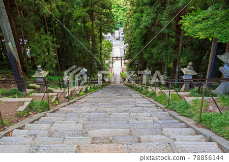 從鹽灶神社表參道的表坂樓梯往下看 從鹽灶神社表參道的表坂樓梯往下看 78856144