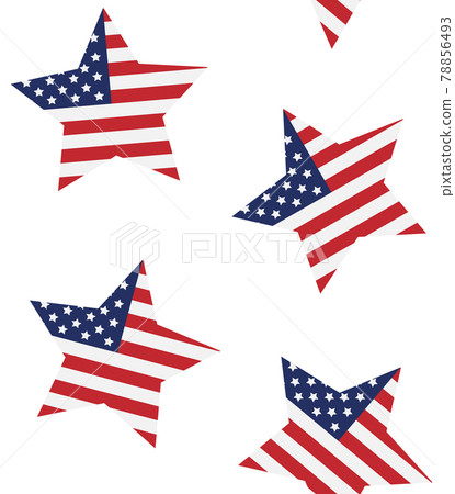 Vector seamless pattern of American USA flag star 78856493