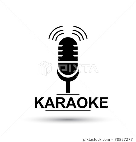 Karaoke icon. Vector illustration of isolated microphone 78857277