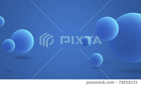 Illustration like 3DCG, a sphere floating in space 78858235