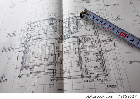 Residential drawing and major detached house with a site area of about 35 tsubo 78858527