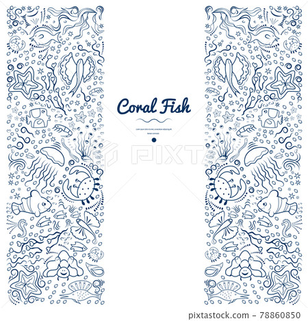 Frames with coral fish-08 Frames with coral fish-08 78860850