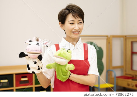 Puppet nursery teacher female 78862275