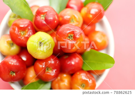 Acerola pink background 4 Acerola pink background 4 78862625