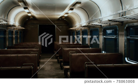 interior of old soviet electric train 78863808