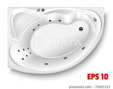 bath white plumbing isolated vector realistic eps10 2 78865125