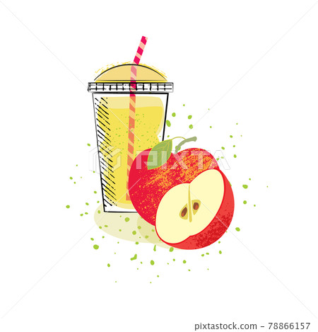 Apple juice or cocktail and apple 78866157