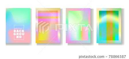 Set of abstract backgrounds in A4 format 78866387