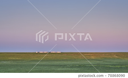 prairie and industry - modern landscape of Pawnee National Grassland 78868090