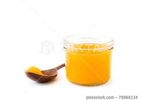 Ghee or clarified butter in jar 78868134