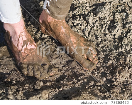 Muddy Feet of a Young Woman Muddy Feet of a Young Woman 78868423