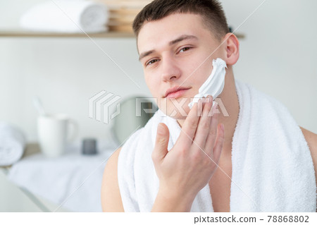 male shaving routine skincare cosmetology foam male shaving routine skincare cosmetology foam 78868802