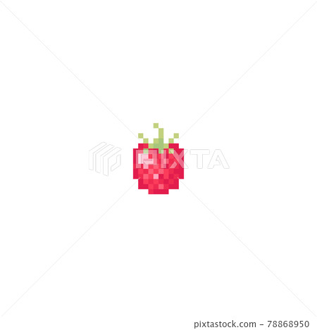 Pixel a raspberry Illustration. Pixel art... - Stock Illustration ...