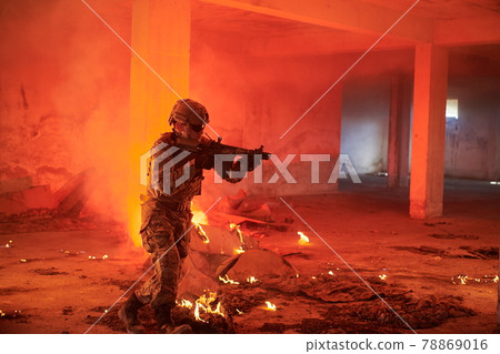 military troops in action urban environment military troops in action urban environment 78869016