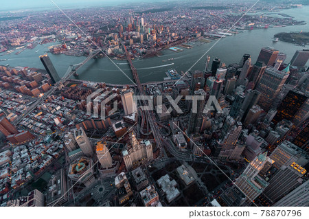 Manhattan and Brooklyn in New York City 78870796