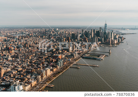 Lower Manhattan in New York City 78870836