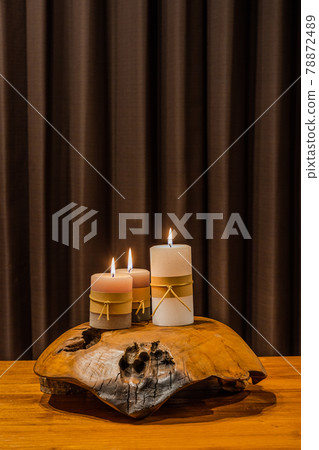 Candles Photo of candlelight on the table 78872489