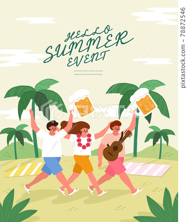 夏天插畫03 夏天插畫03 78872546