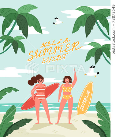 夏天插畫06 78872549