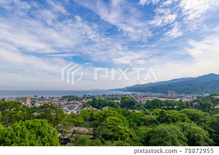 View from Odawara Castle Tower, Odawara City, Kanagawa Prefecture (Sagami Bay side) 78872955