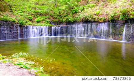 Shiraito Falls Karuizawa Stock Photo