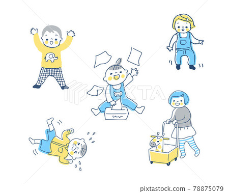 Baby's various pose sets Baby's various pose sets 78875079