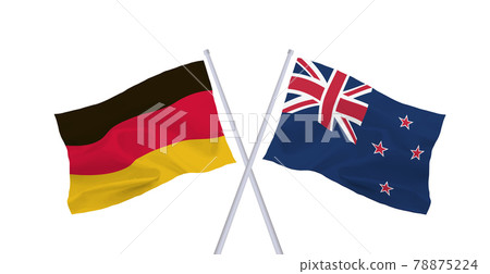 Flags of Germany and New Zealand 78875224