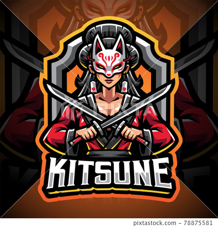 Kitsune girl esport mascot logo design Kitsune girl esport mascot logo design 78875581