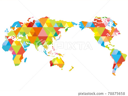 SDGs colorful world map SDGs colorful world map 78875658