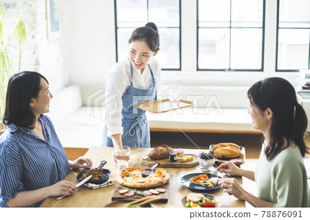 Young staff at the cafe 78876091