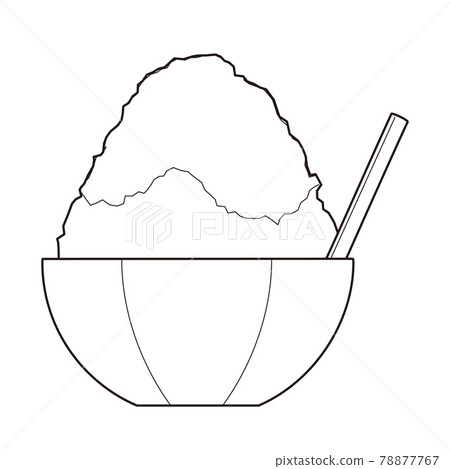 刨冰線描圖 刨冰線描圖 78877767