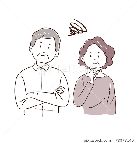 Elderly people in trouble, worried, elderly people, seniors, elderly couples 78878149