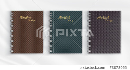 Set of geometric pattern notebook cover background design Set of geometric pattern notebook cover background design 78878963
