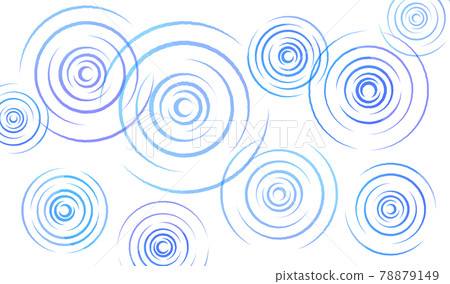 Rain ripples drawn in watercolor Rain ripples drawn in watercolor 78879149