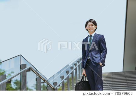 A businessman on commuting A businessman on commuting 78879603