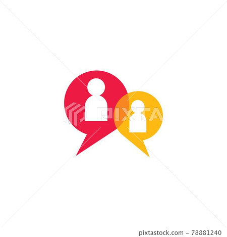 Speech bubble icon and Logo 78881240